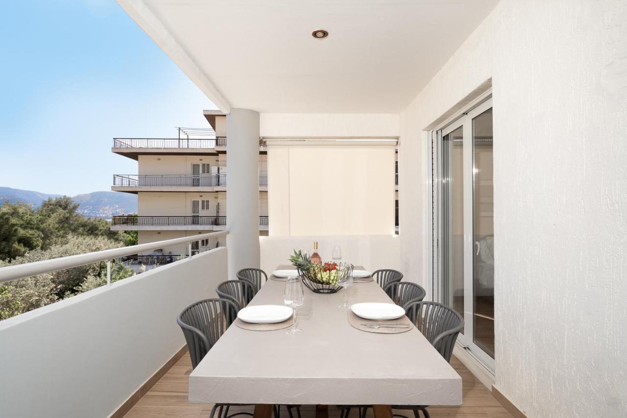 Blue Avra Apartment By A&D Properties Porto Rafti Ngoại thất bức ảnh